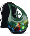 Cardinal Bird Themed Memorial Urn