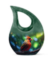 Cardinal Bird Themed Memorial Urn