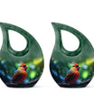 Cardinal Bird Themed Memorial Urn
