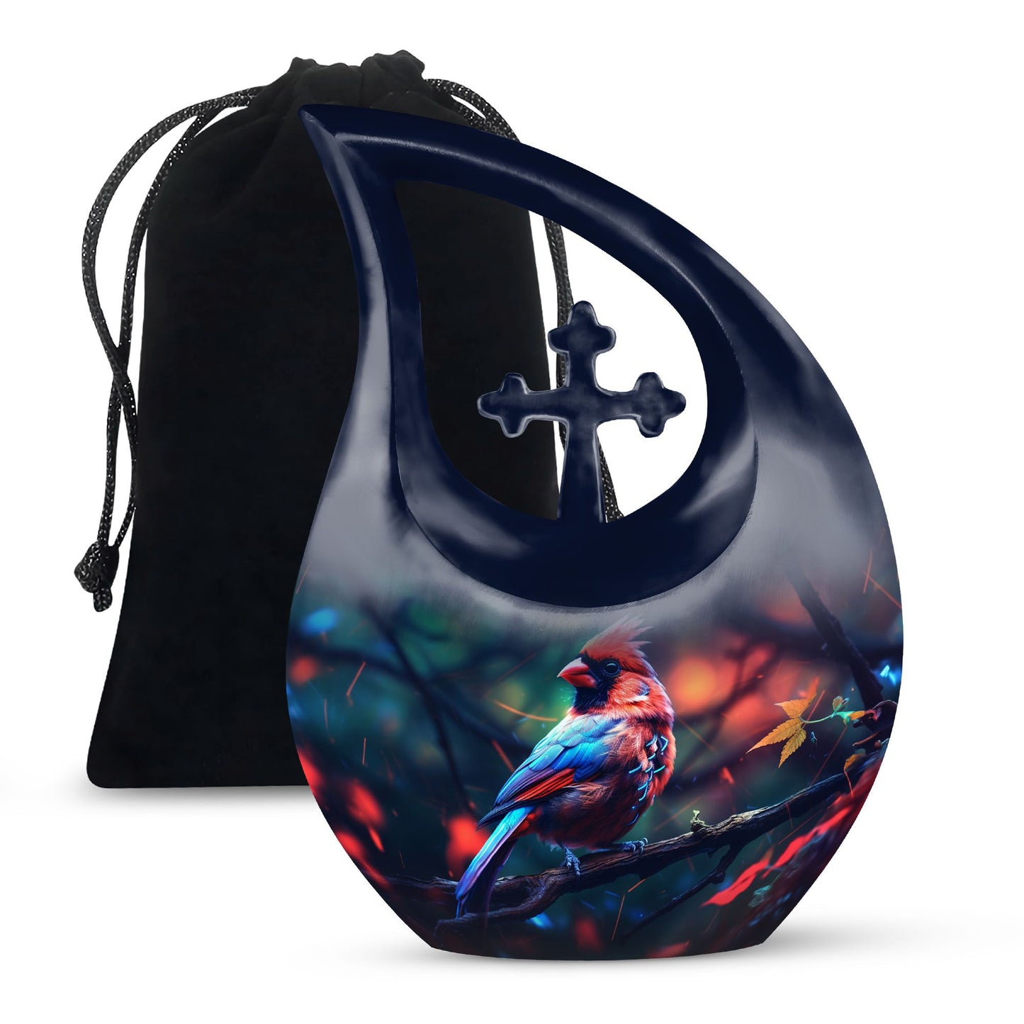 Cardinal Bird urn