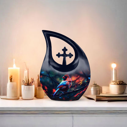 Cardinal Bird urn
