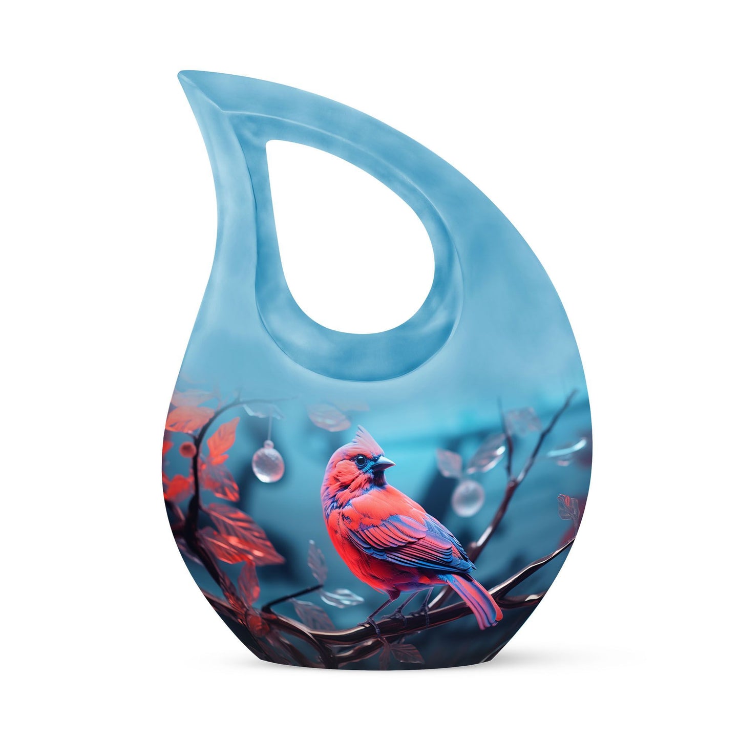 Cardinal Bird Urn