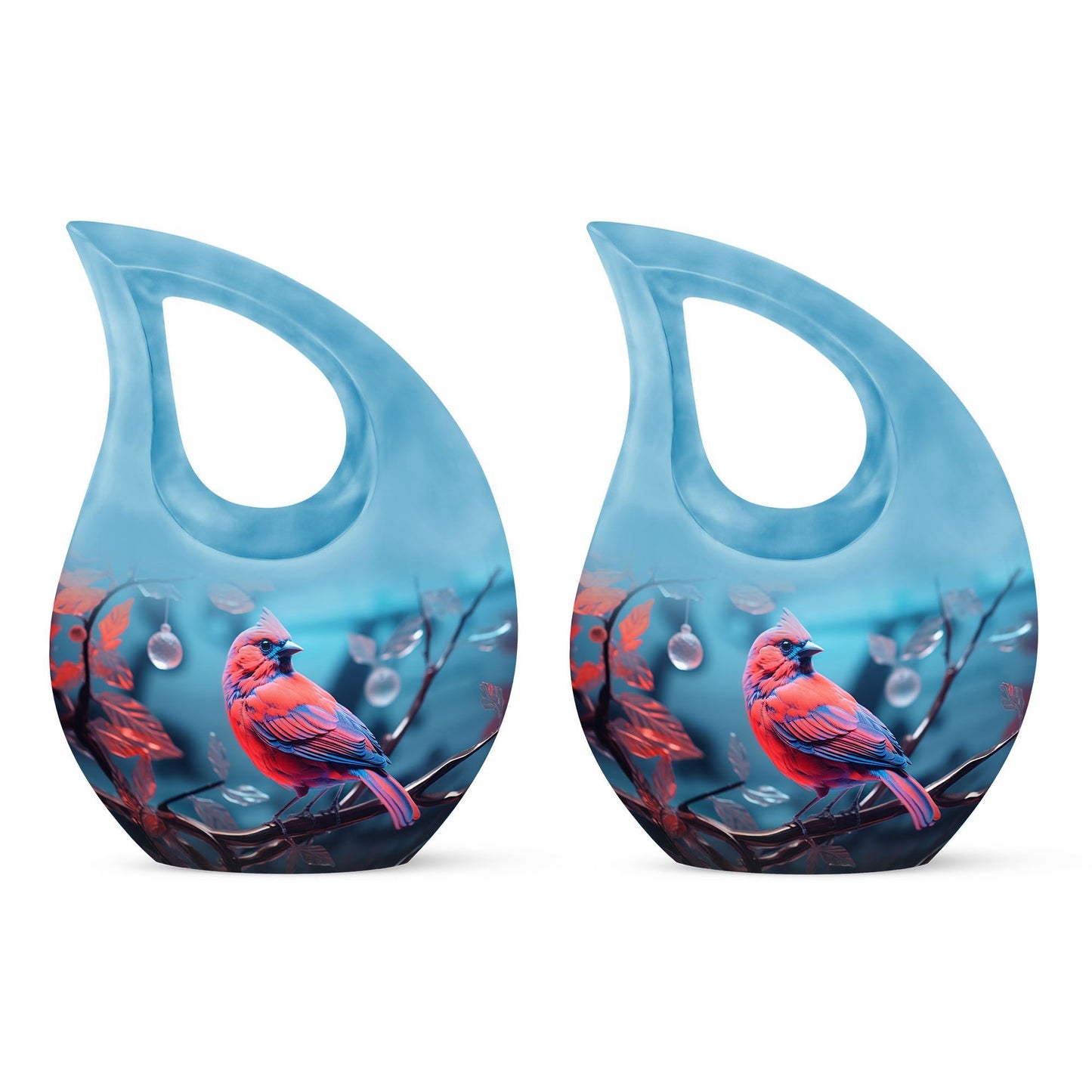 Cardinal Bird Urn