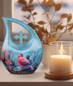 Cardinal Bird Urn