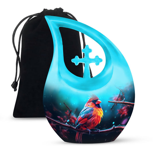 Cardinal Bird Urn