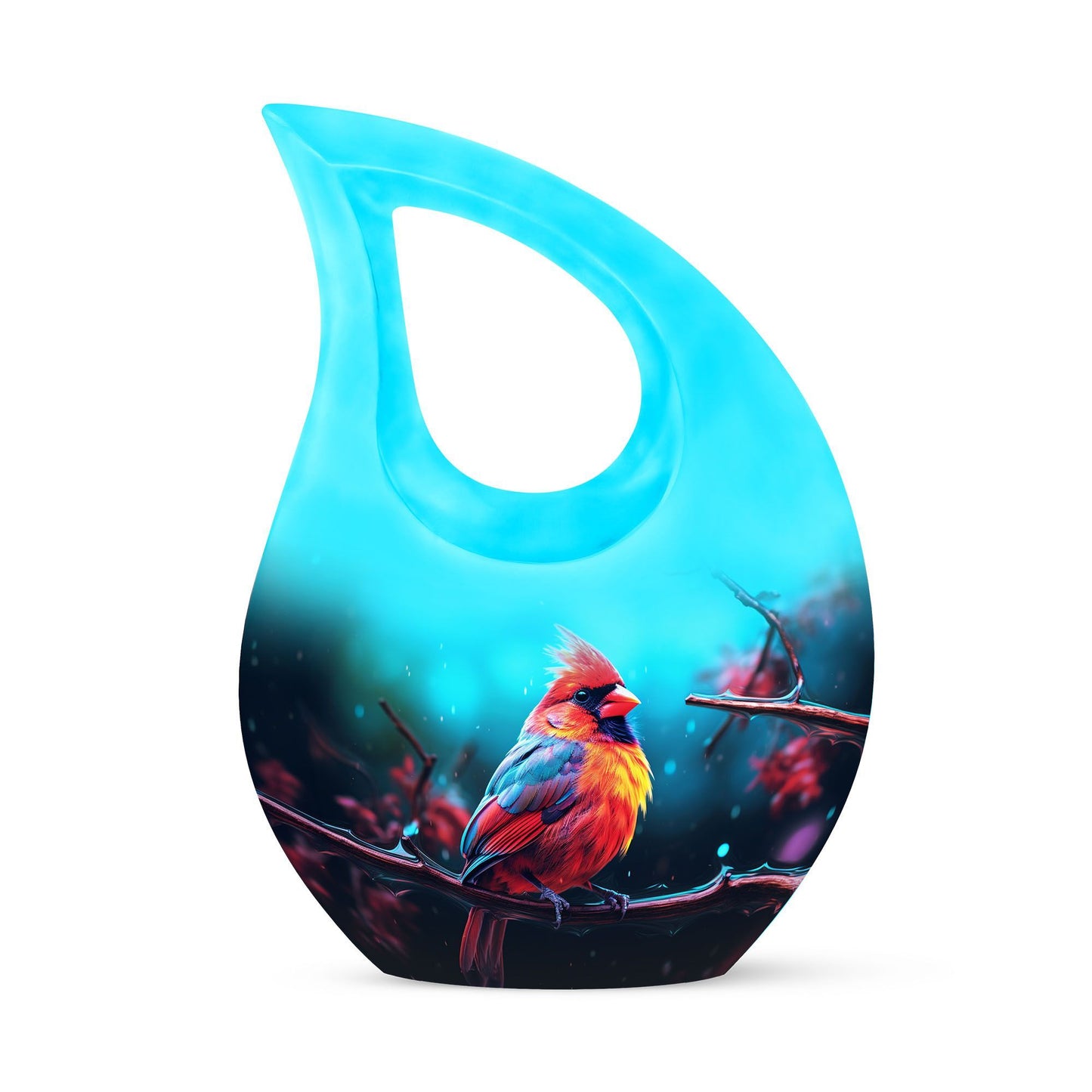 Cardinal Bird Urn