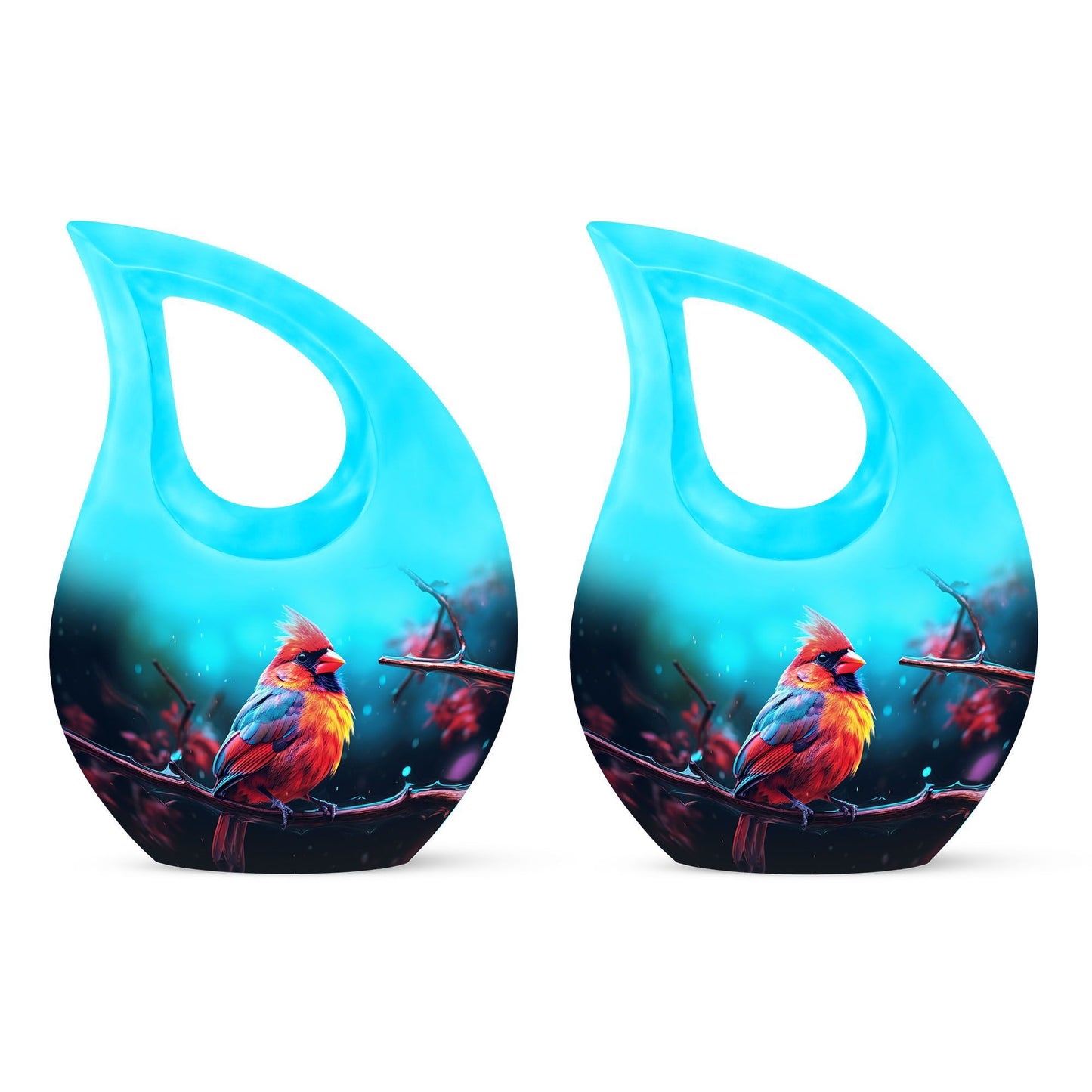 Cardinal Bird Urn