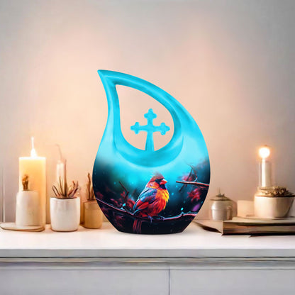 Cardinal Bird Urn