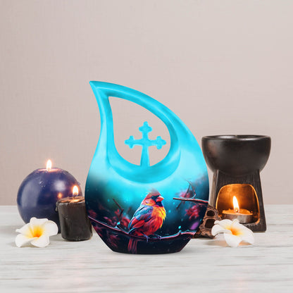 Cardinal Bird Urn