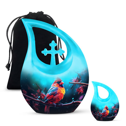 Cardinal Bird Urn