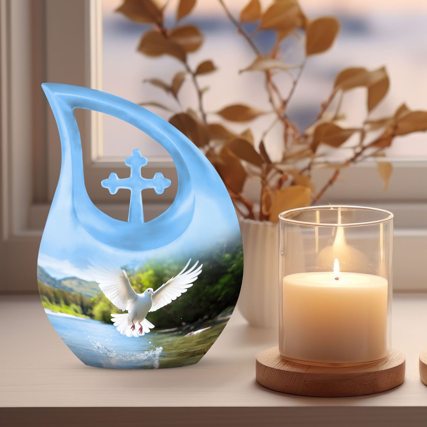 Aluminium Dove Urn