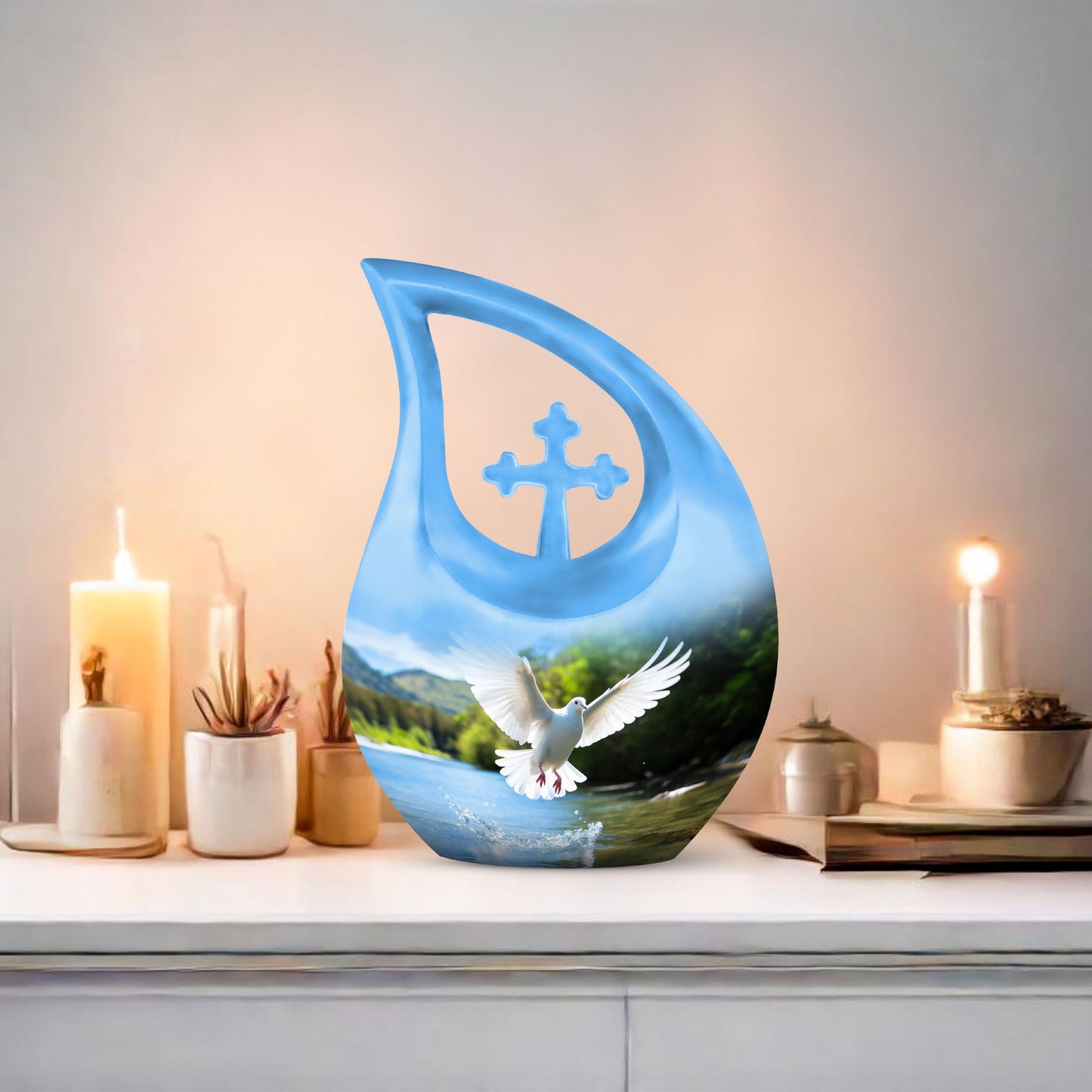 Aluminium Dove Urn