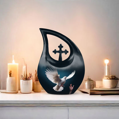 Dove Themed Memorial Urn for Ashes