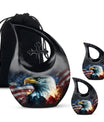 Eagle theme aluminium urn
