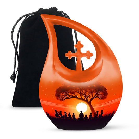 Aluminium Guru teaching children themed urn