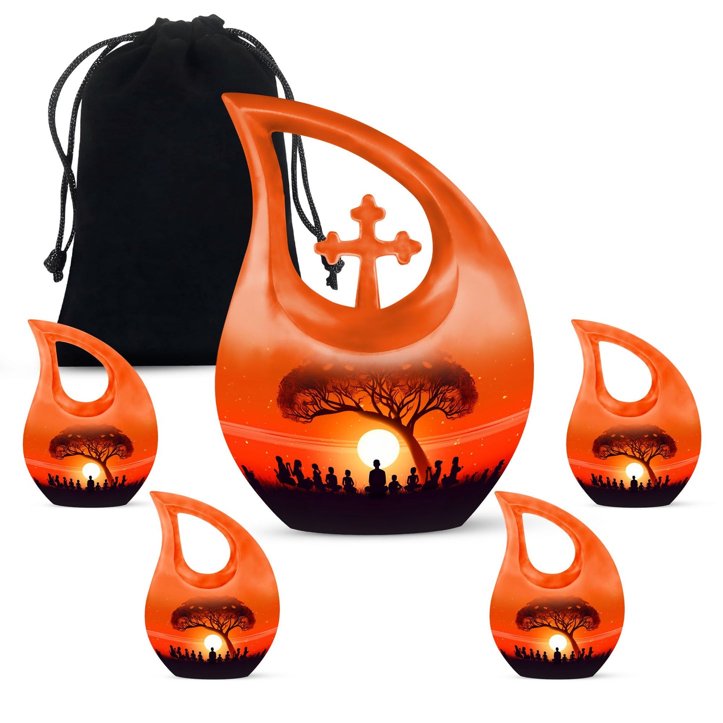 Aluminium Guru teaching children themed urn