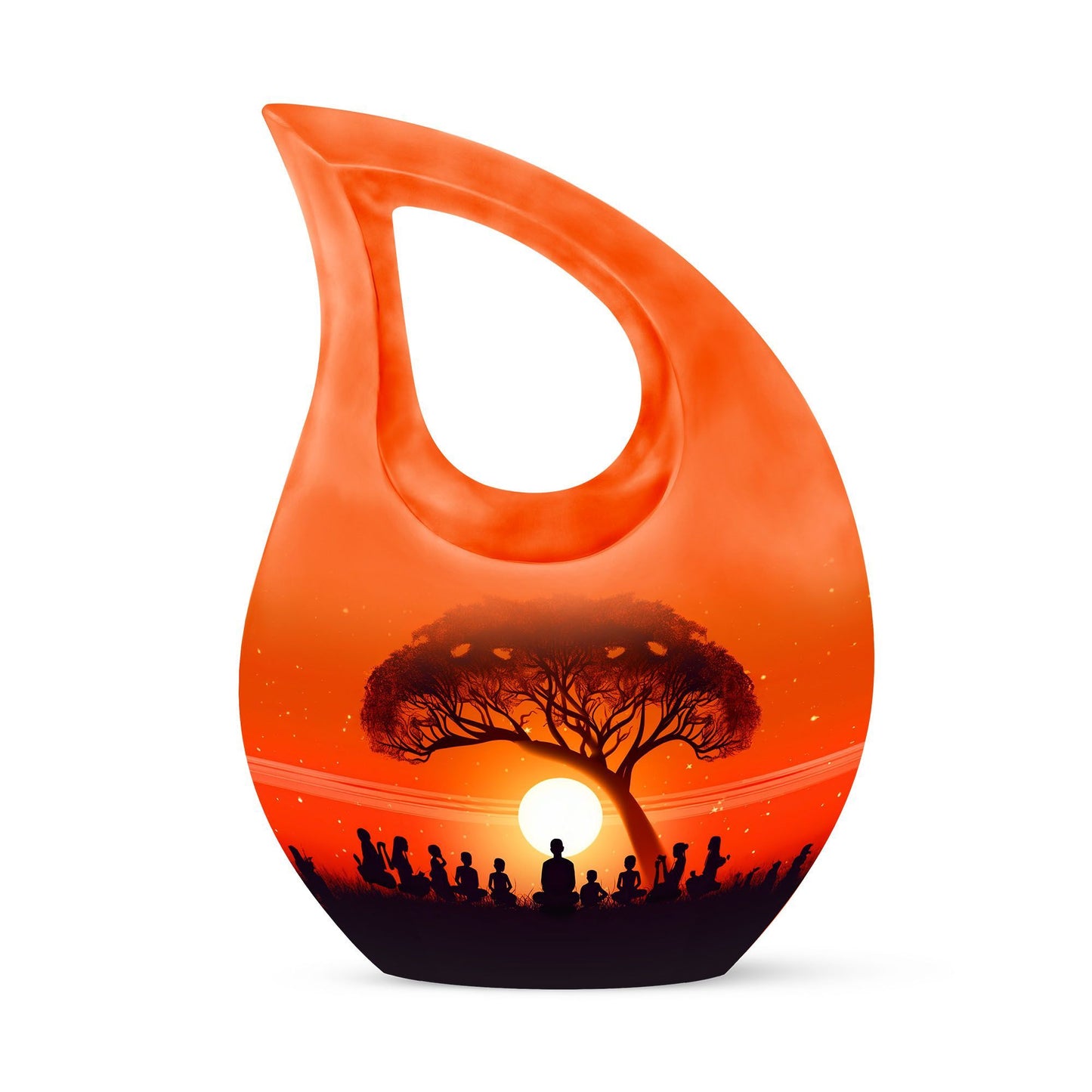 Aluminium Guru teaching children themed urn