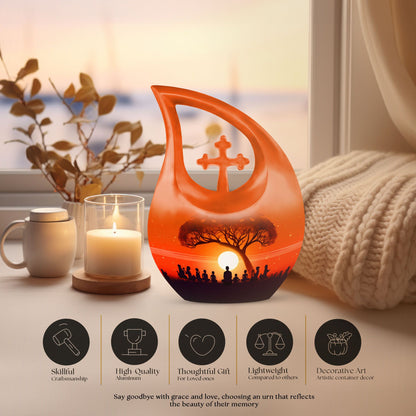 Aluminium Guru teaching children themed urn
