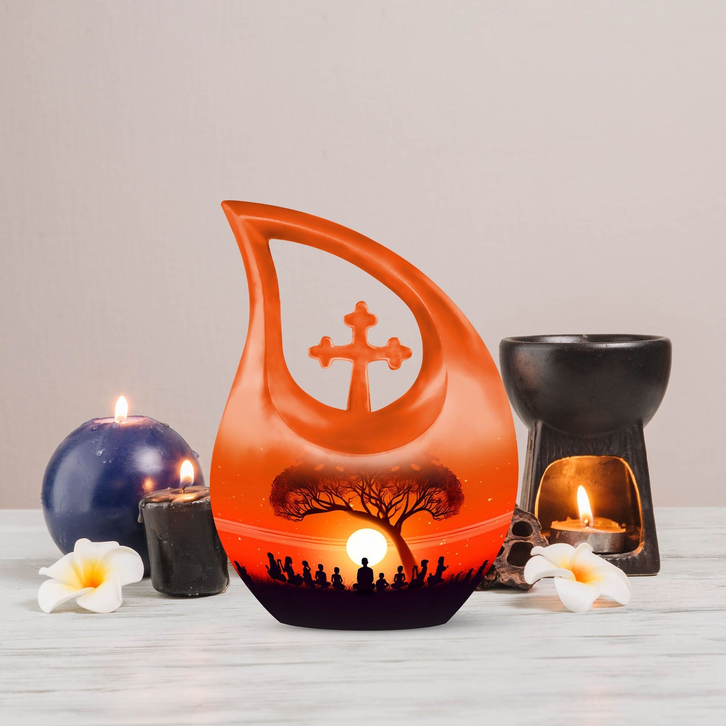 Aluminium Guru teaching children themed urn