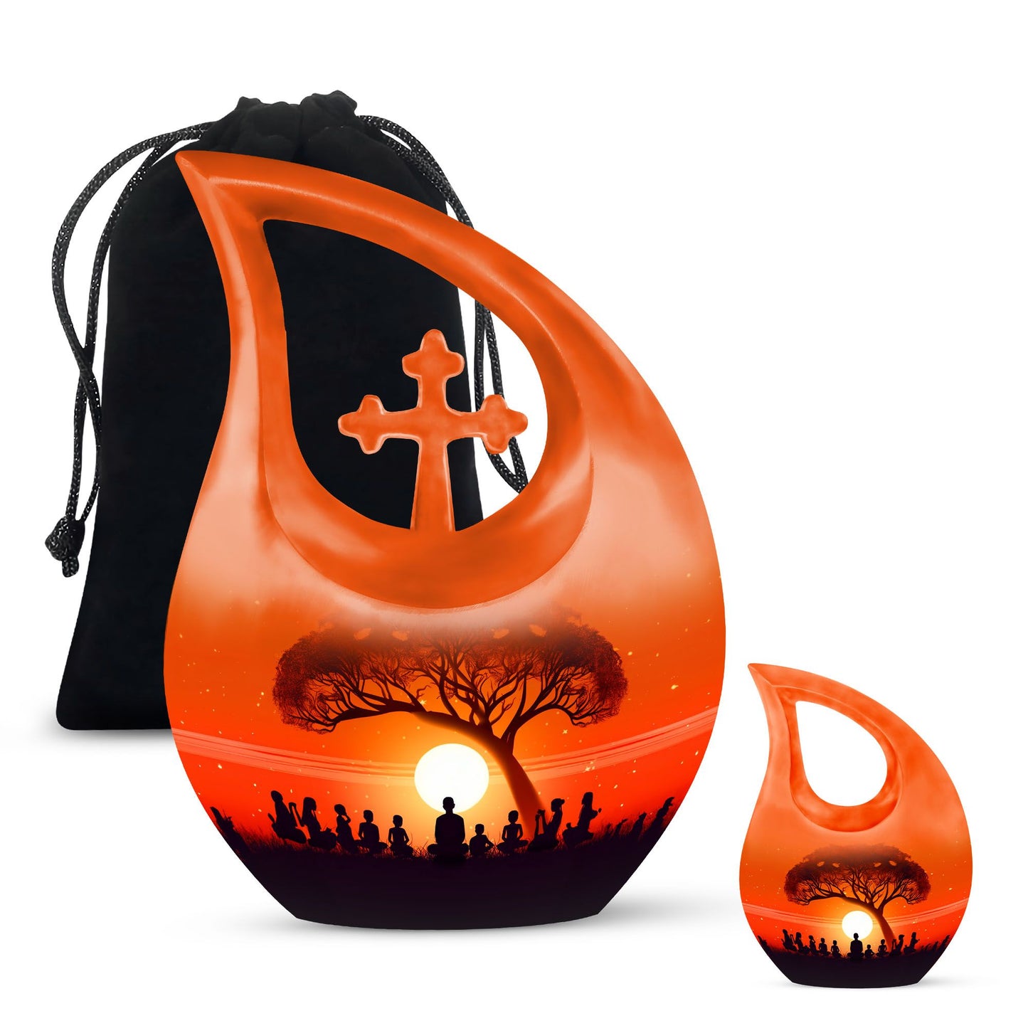 Aluminium Guru teaching children themed urn