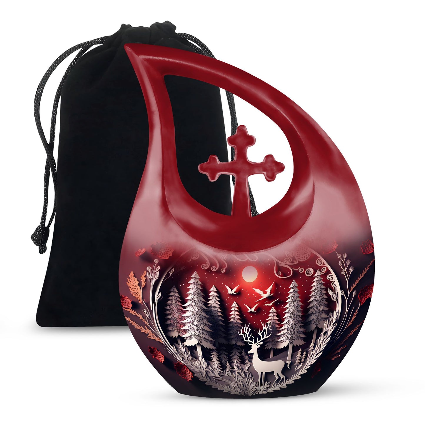 Double Paper Cut Out Urn