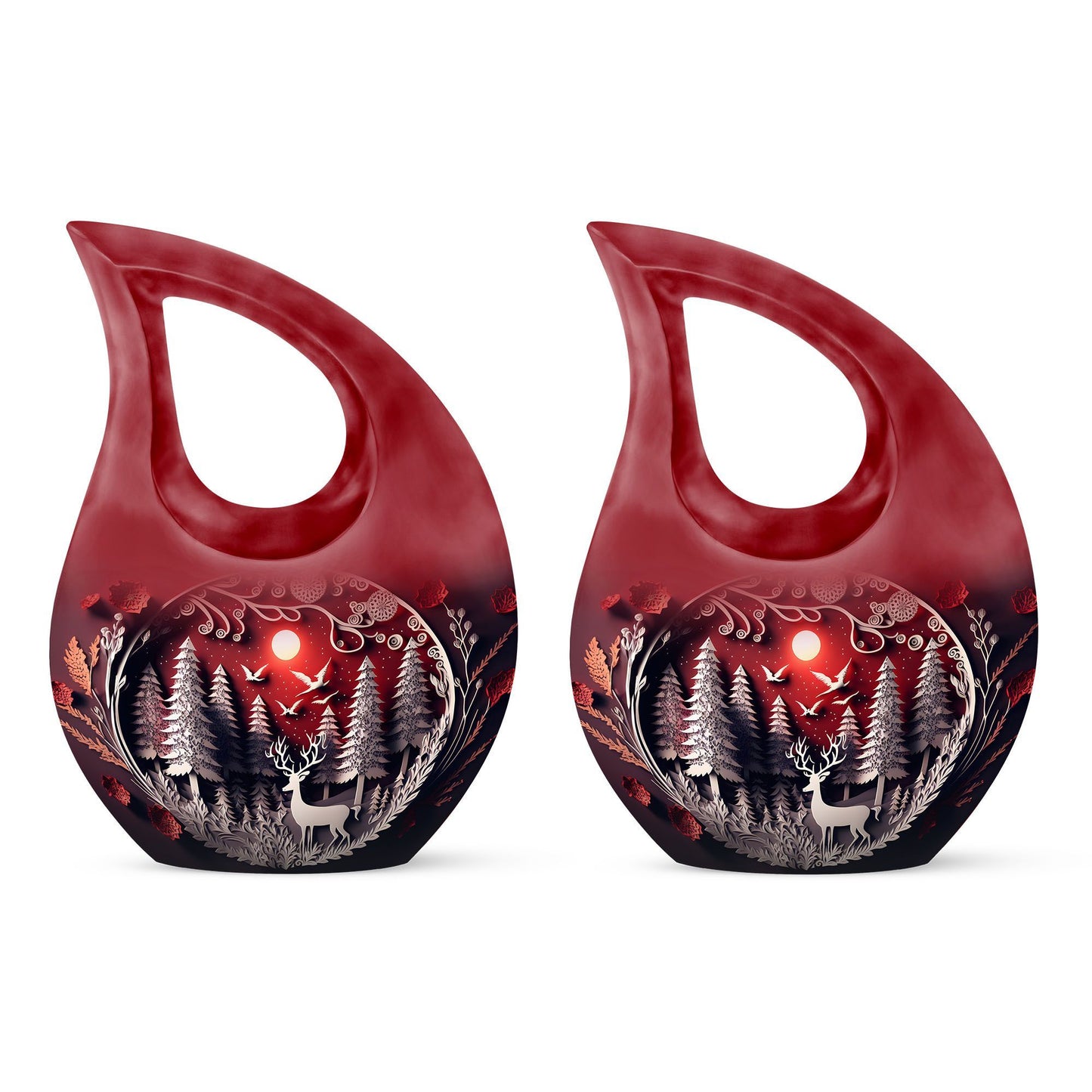 Double Paper Cut Out Urn