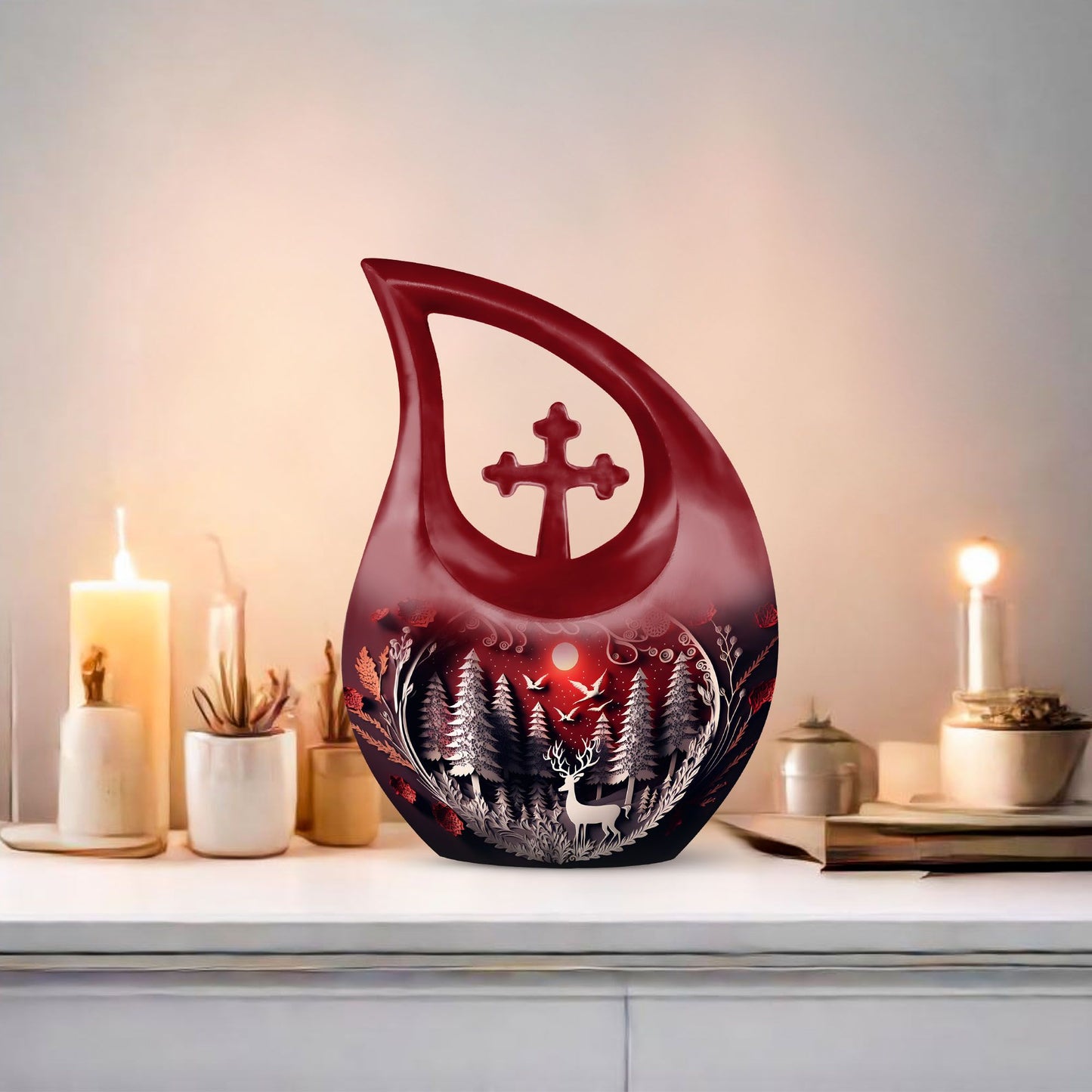 Double Paper Cut Out Urn