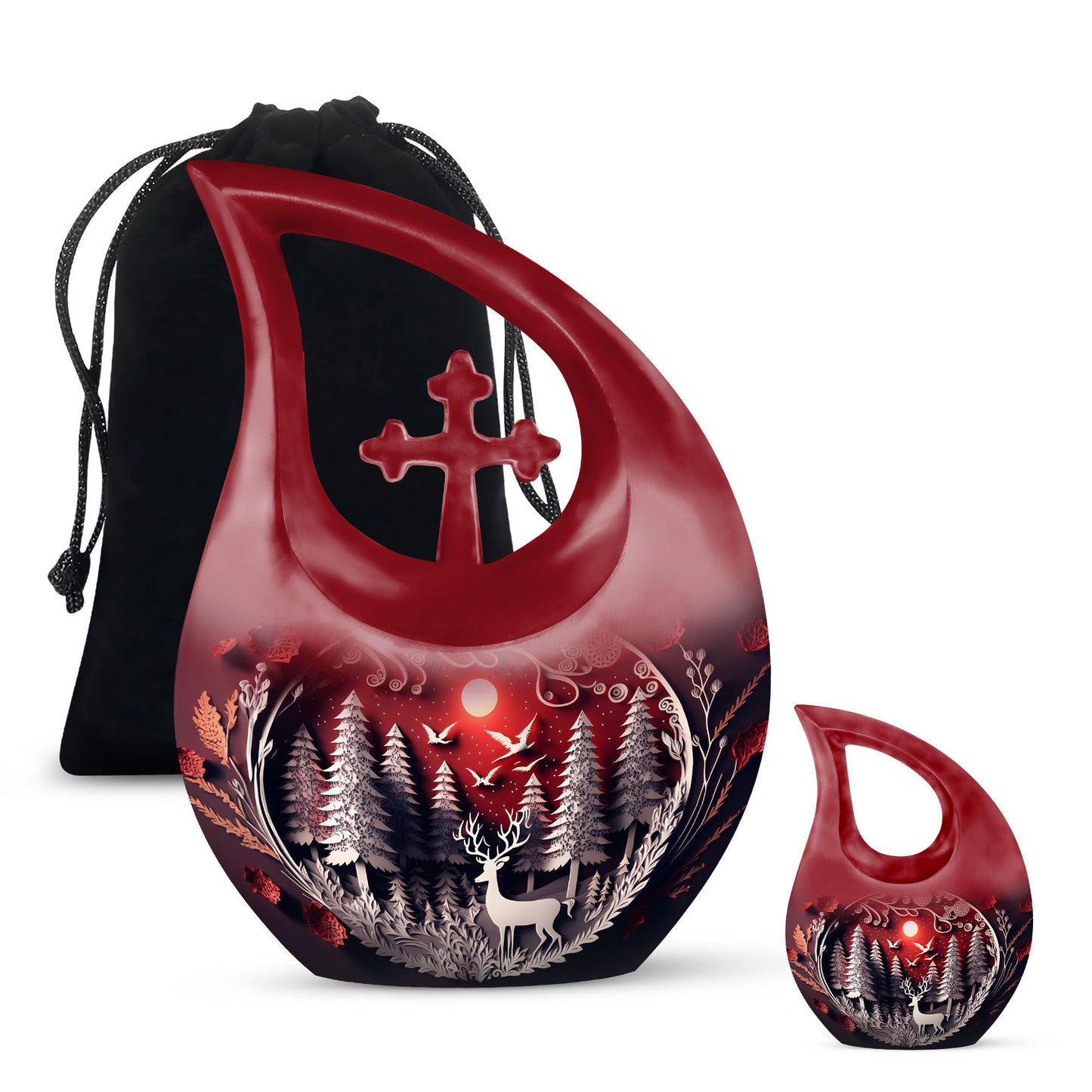Double Paper Cut Out Urn