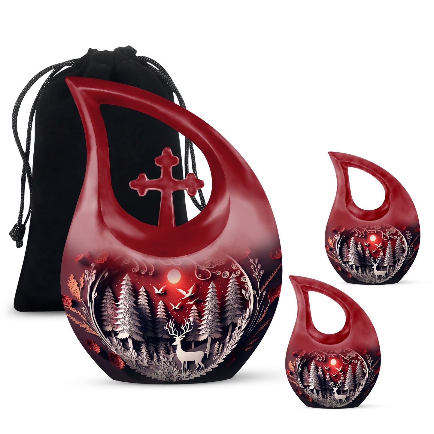 Double Paper Cut Out Urn