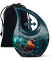 Cardinal Bird Urn