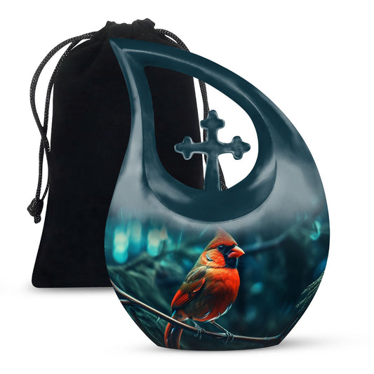 Cardinal Bird Urn