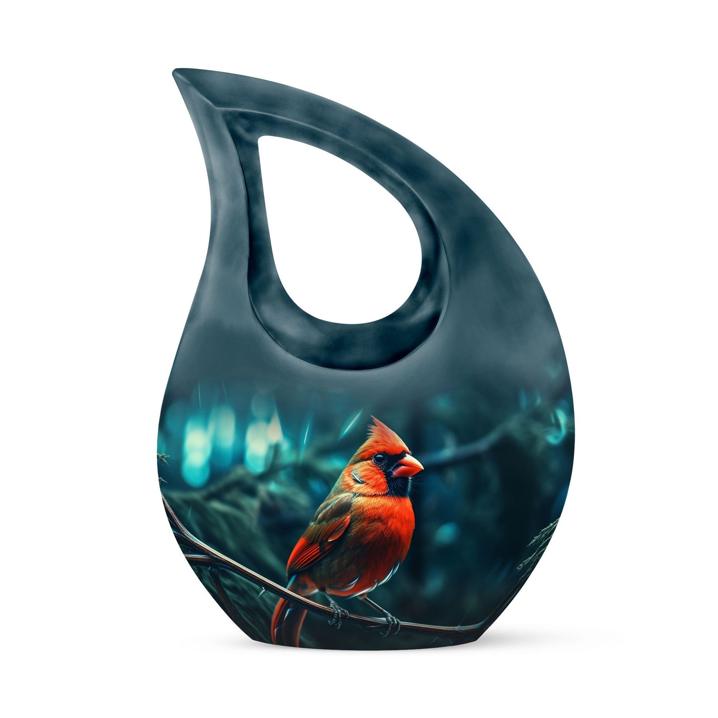 Cardinal Bird Urn