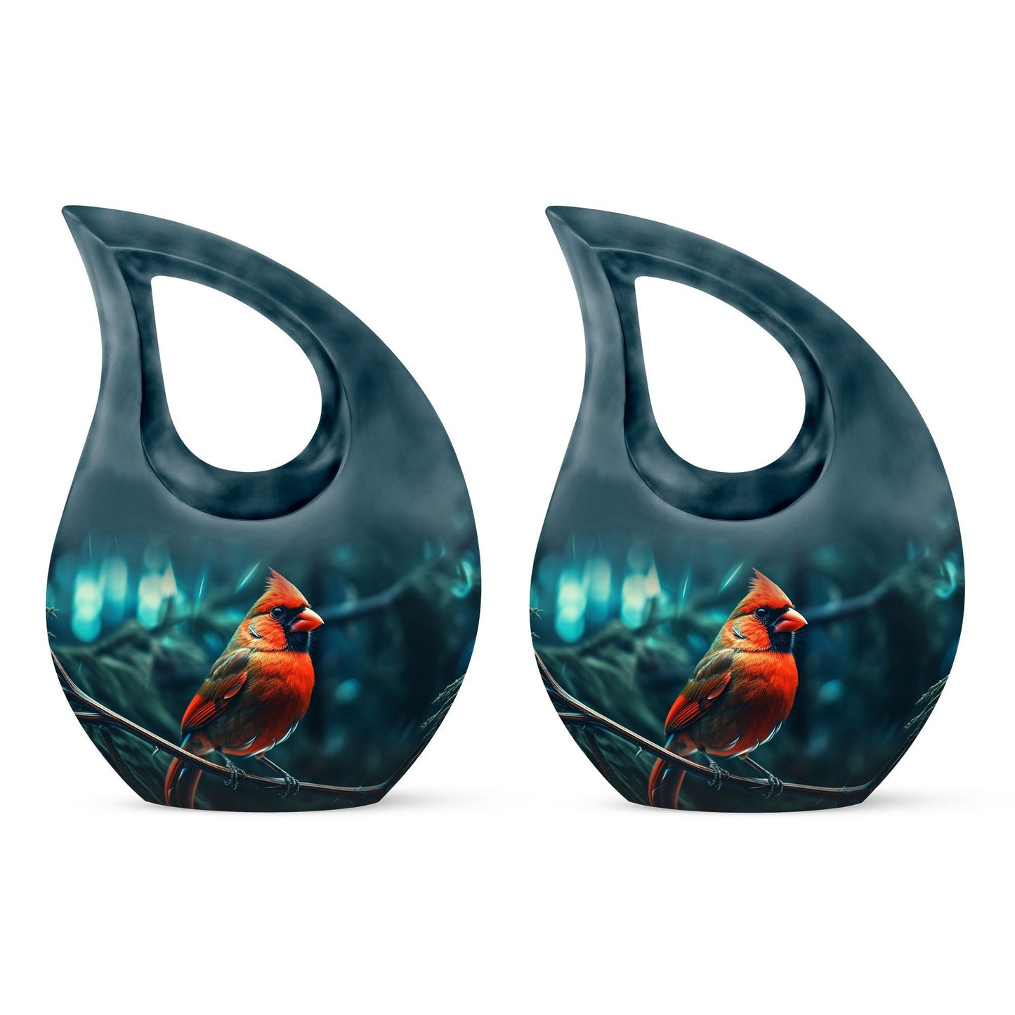 Cardinal Bird Urn