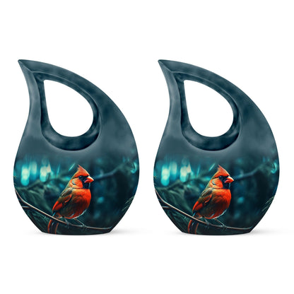Cardinal Bird Urn