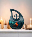 Cardinal Bird Urn