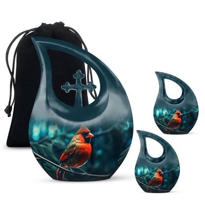 Cardinal Bird Urn