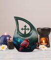 Cardinal Bird themed urn for memorial ashes