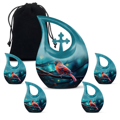Cardinal Bird Urn
