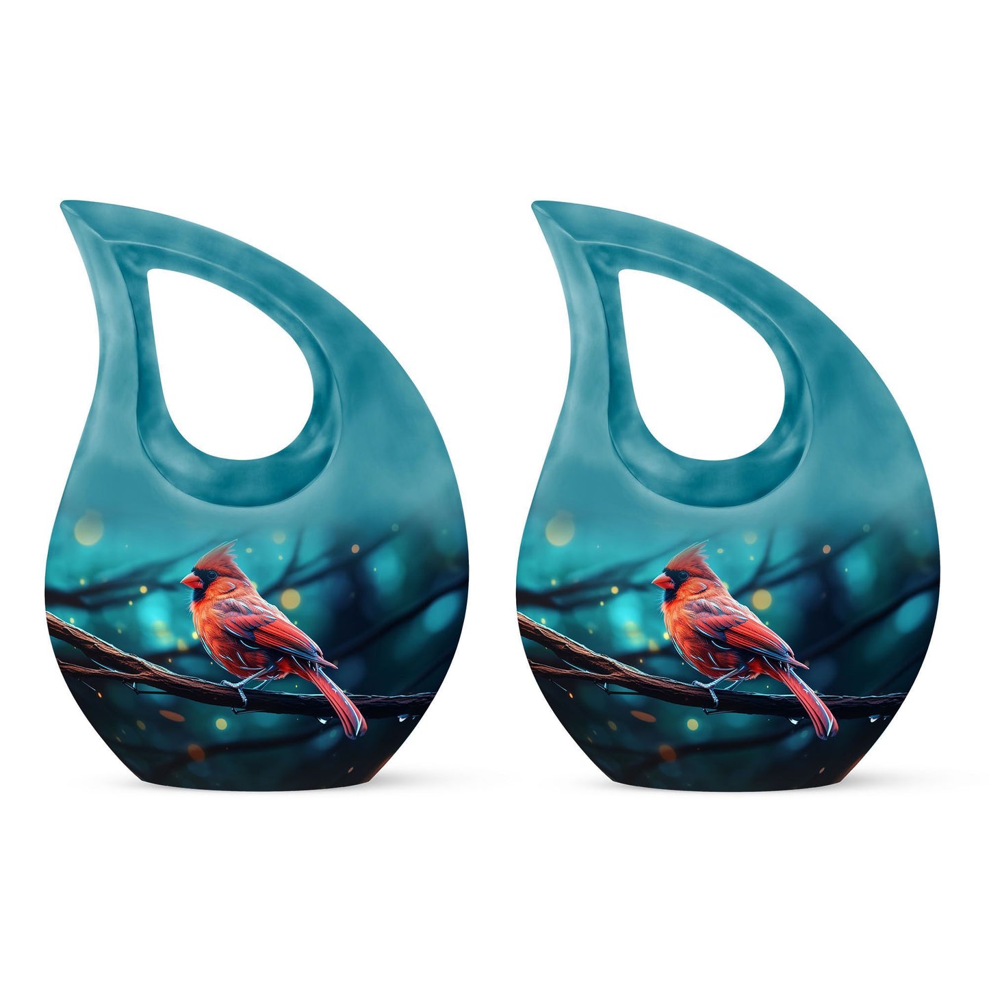Cardinal Bird Urn