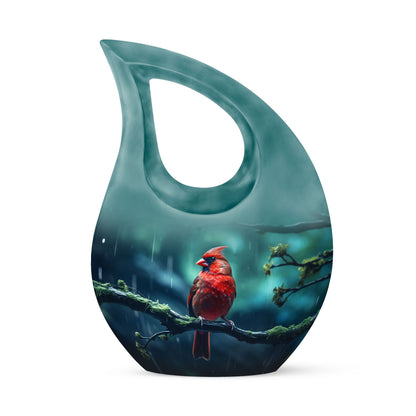 Aluminium Cardinal Bird Urn