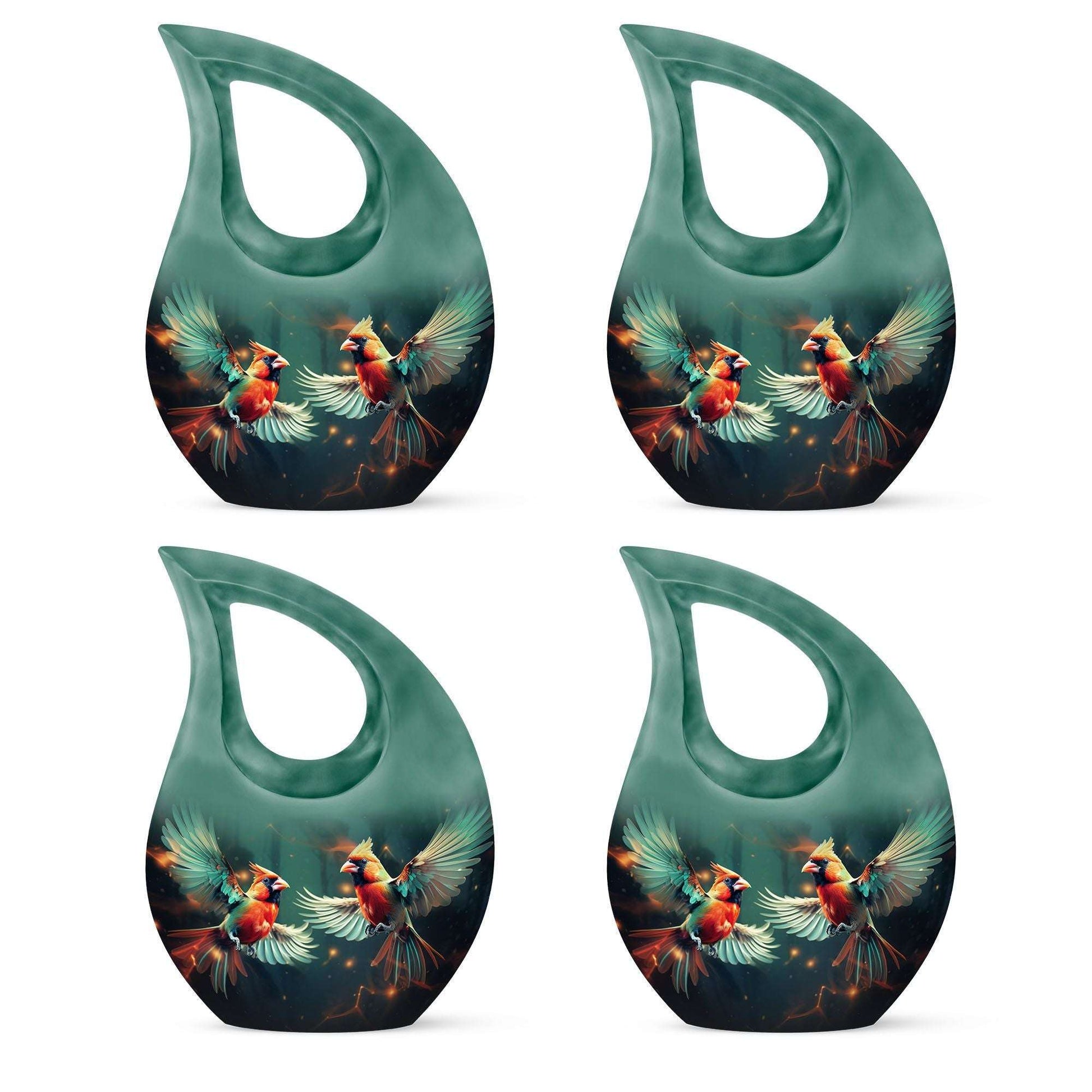 10 Inch Cardinal Bird Urn