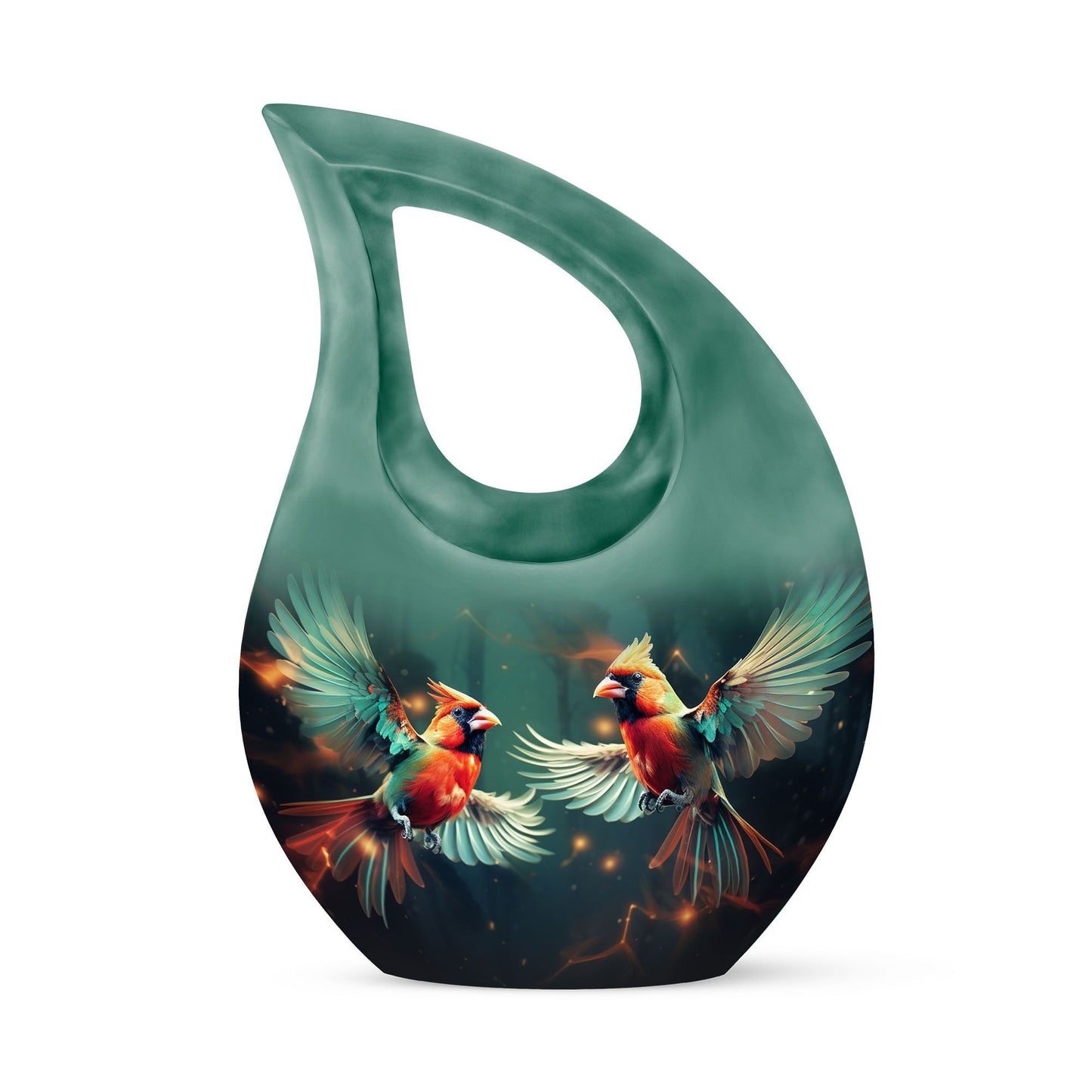 10 Inch Cardinal Bird Urn