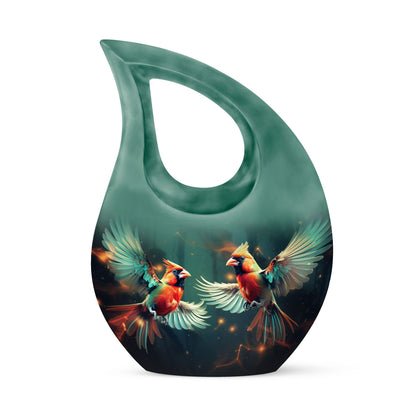 10 Inch Cardinal Bird Urn