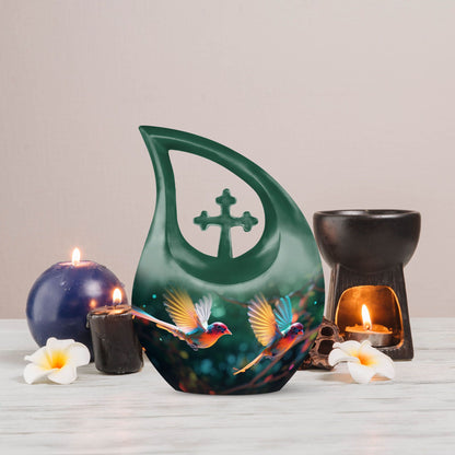 Cardinal Bird Urn