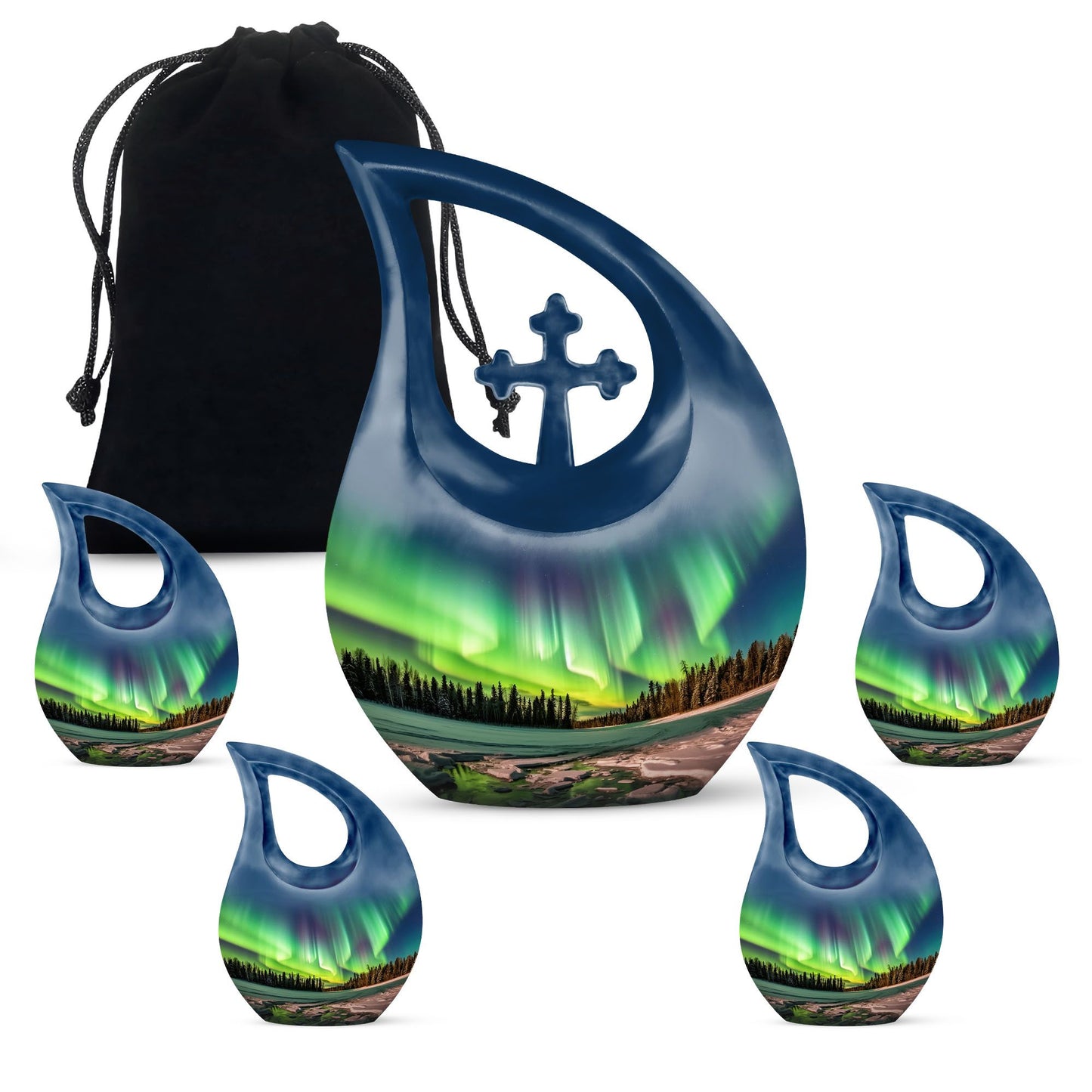 Aurora Borealis Northern Lights urn