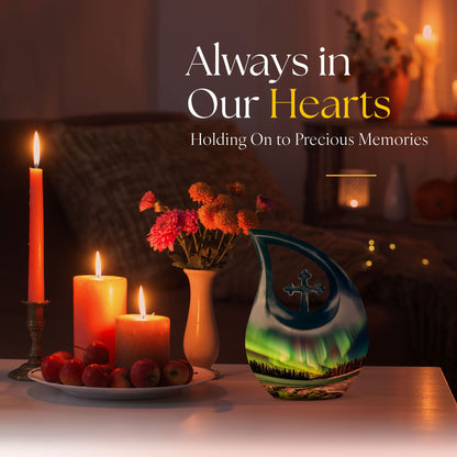 Aurora Borealis Northern Lights urn