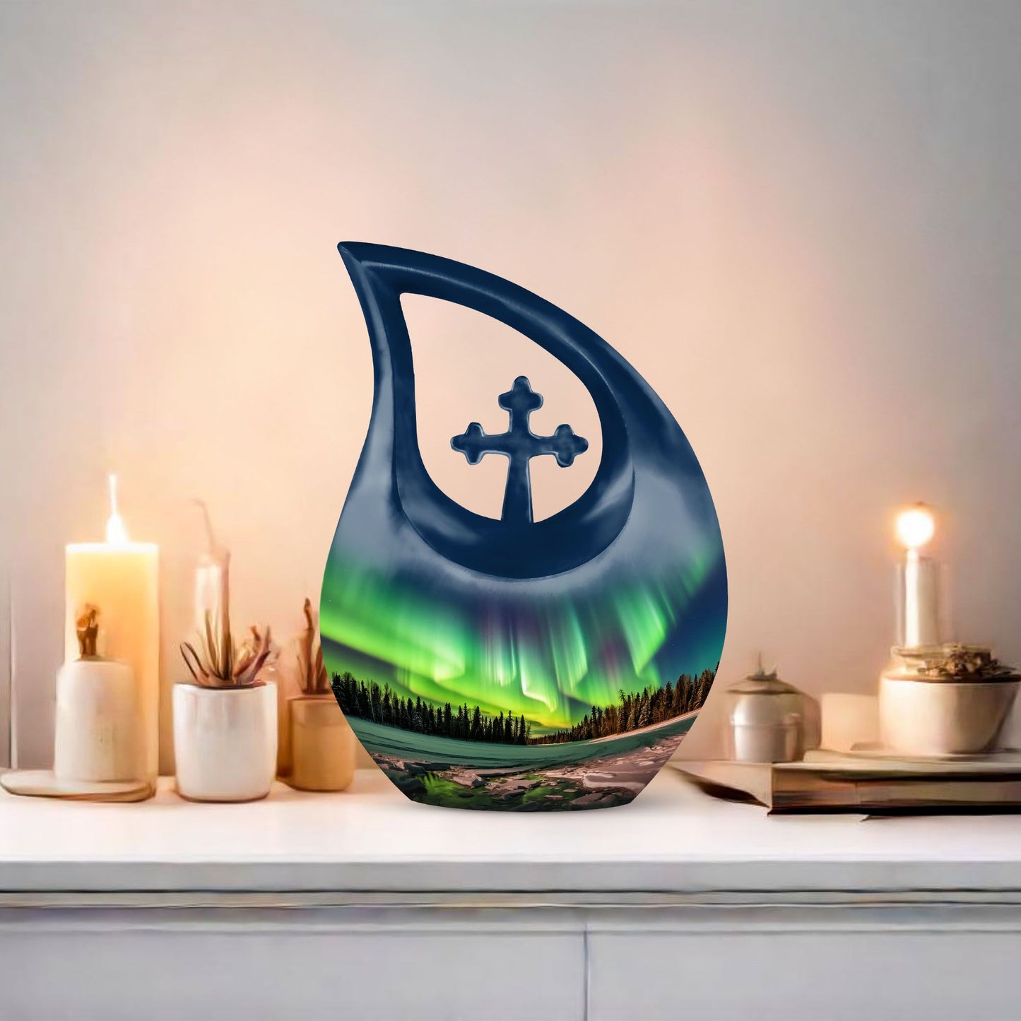 Aurora Borealis Northern Lights urn