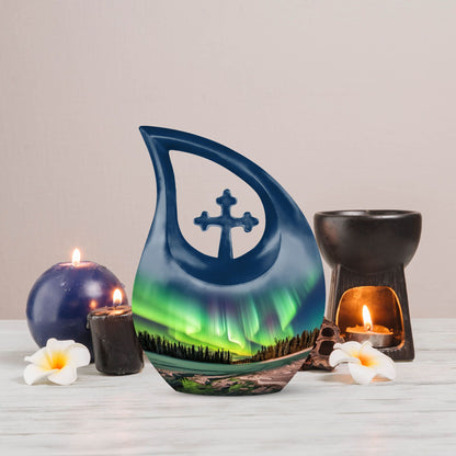 Aurora Borealis Northern Lights urn