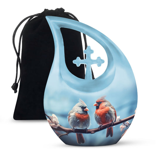 Cardinal bird Urn for Ashes