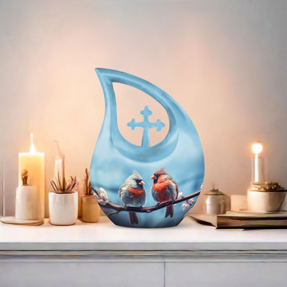 Cardinal bird Urn for Ashes